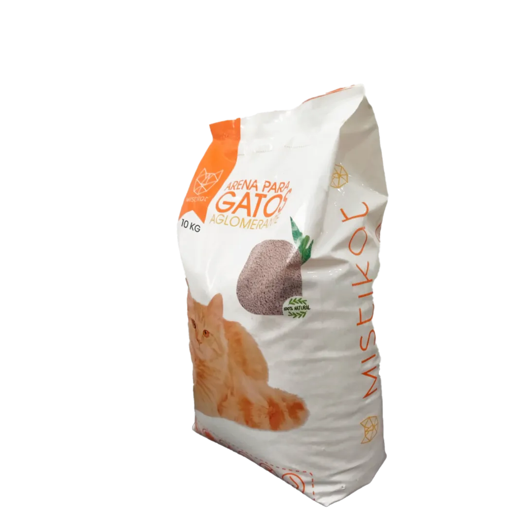 Fabricación y comercialización de arena para gatos.